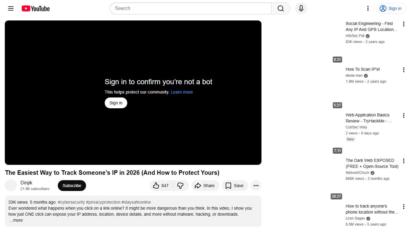 The Easiest Way to Track Someone’s IP in 2026 (And How to Protect Yours) - YouTube