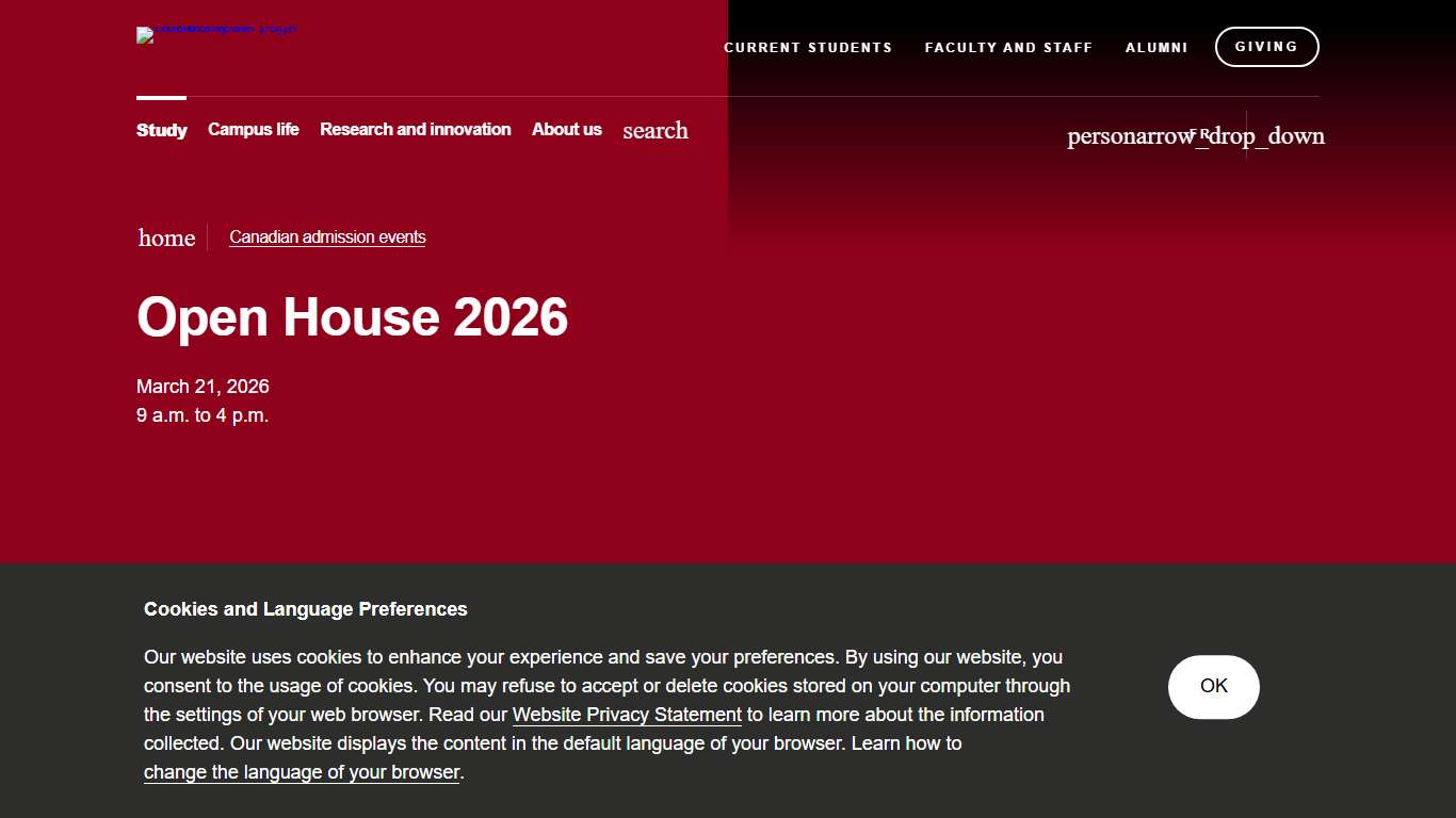 Open House 2026 Study